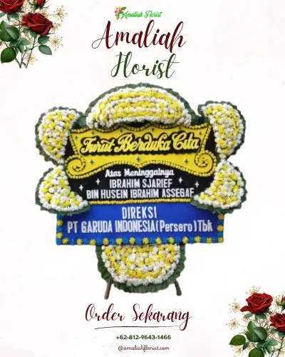 Papan Bunga Duka di Karang Serang